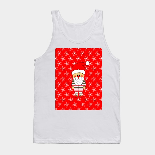 FUNNY Santa Claus In His Christmas PJs Tank Top by SartorisArt1